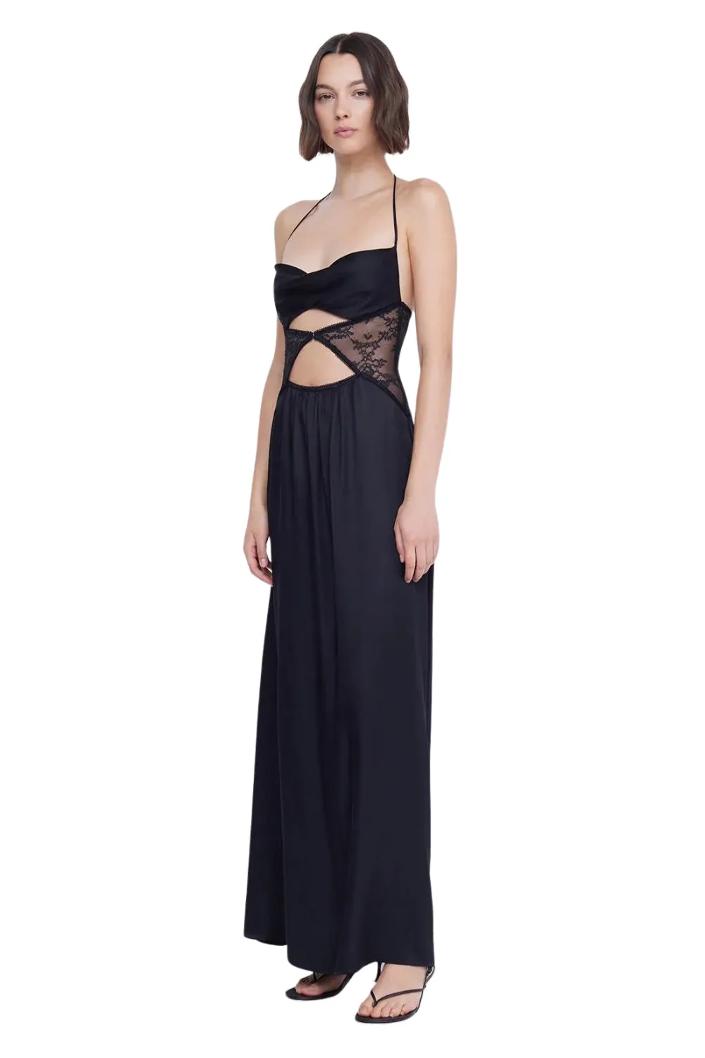 SANTAL HALTER MAXI DRESS