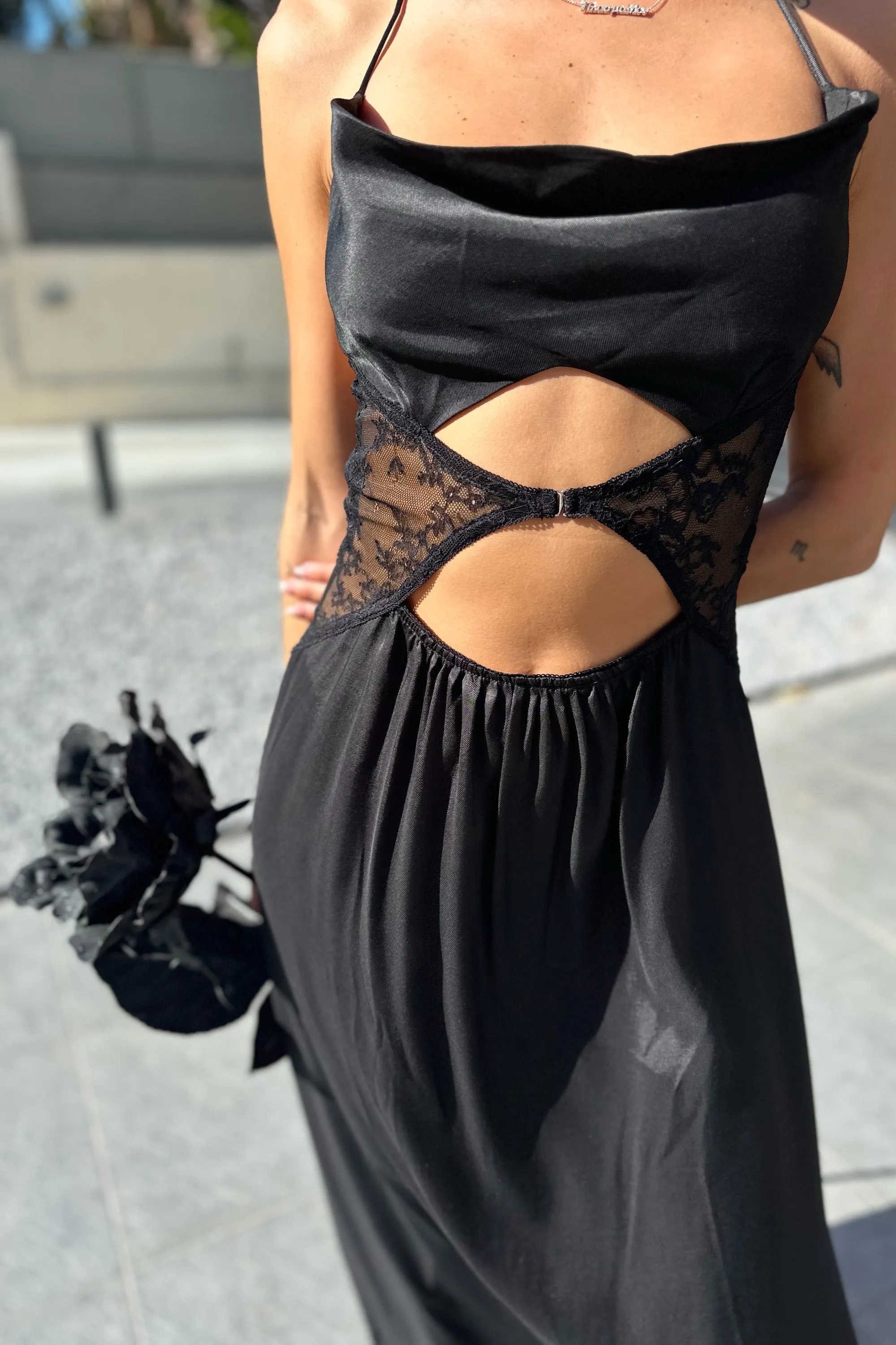 SANTAL HALTER MAXI DRESS