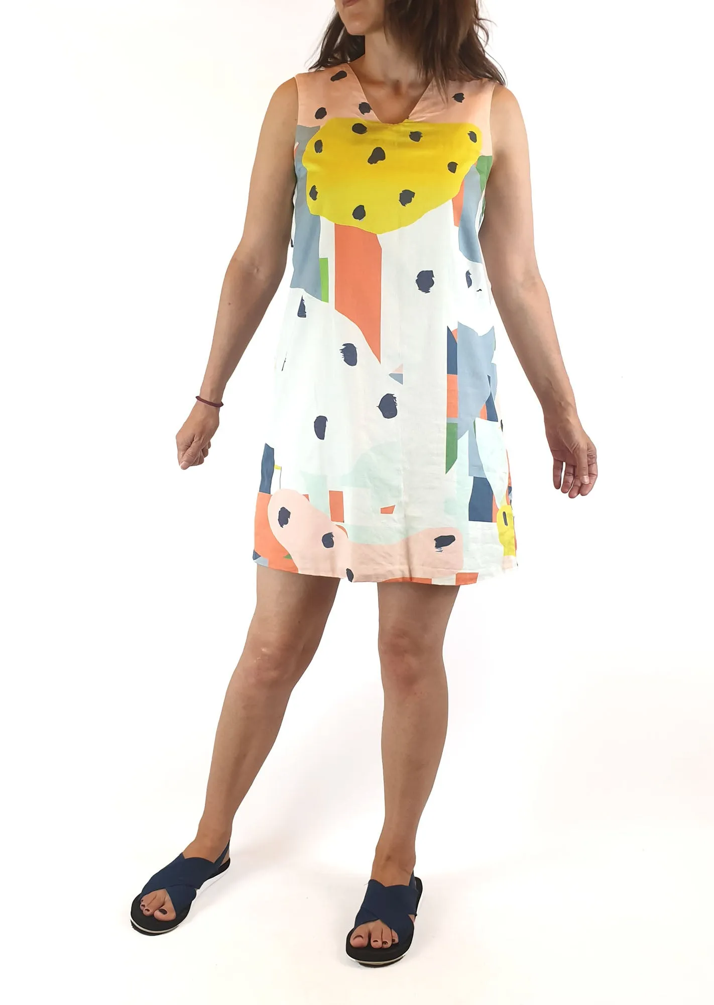 Seagreass Designs unique print dress size 8