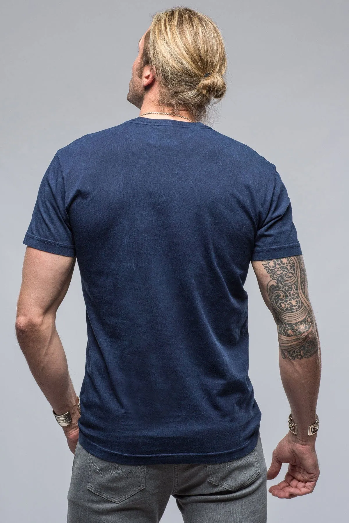 Siena Cotton V Neck In Indigo