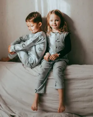 Sky Blue Lucky Print Jumpsuit