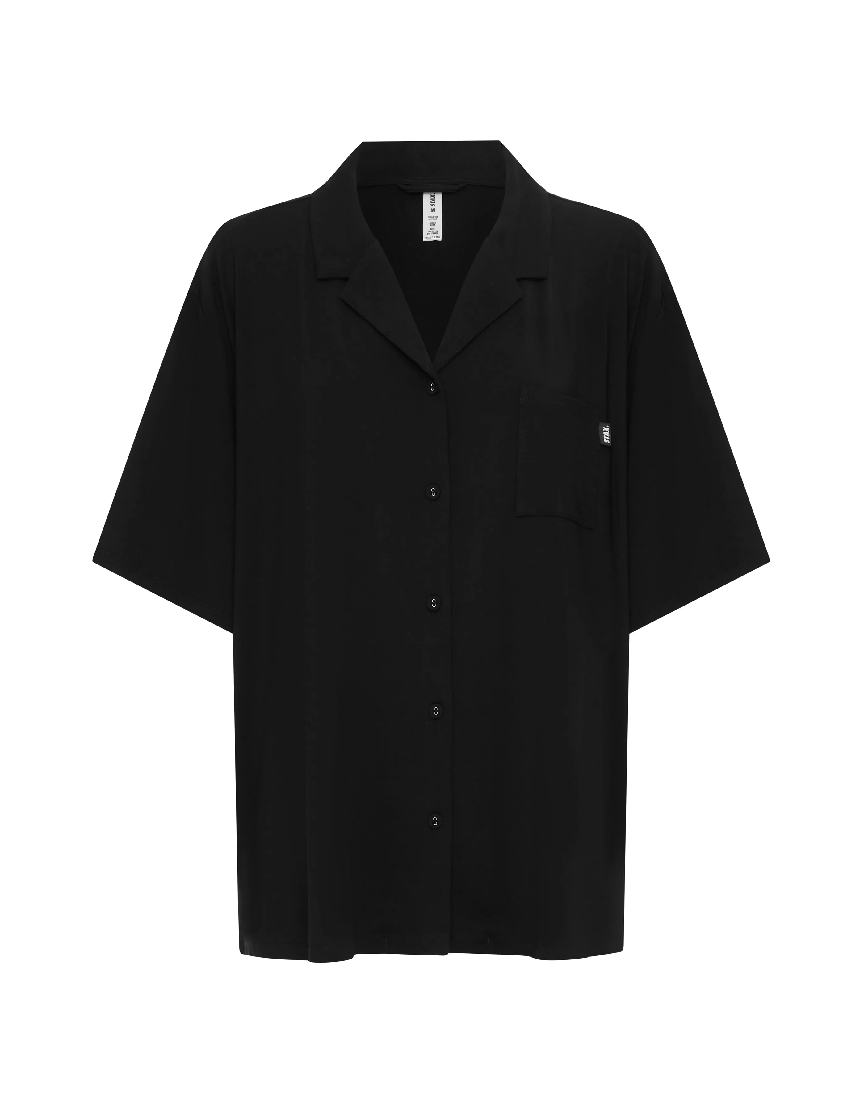Sleep Short Sleeve Shirt - Black
