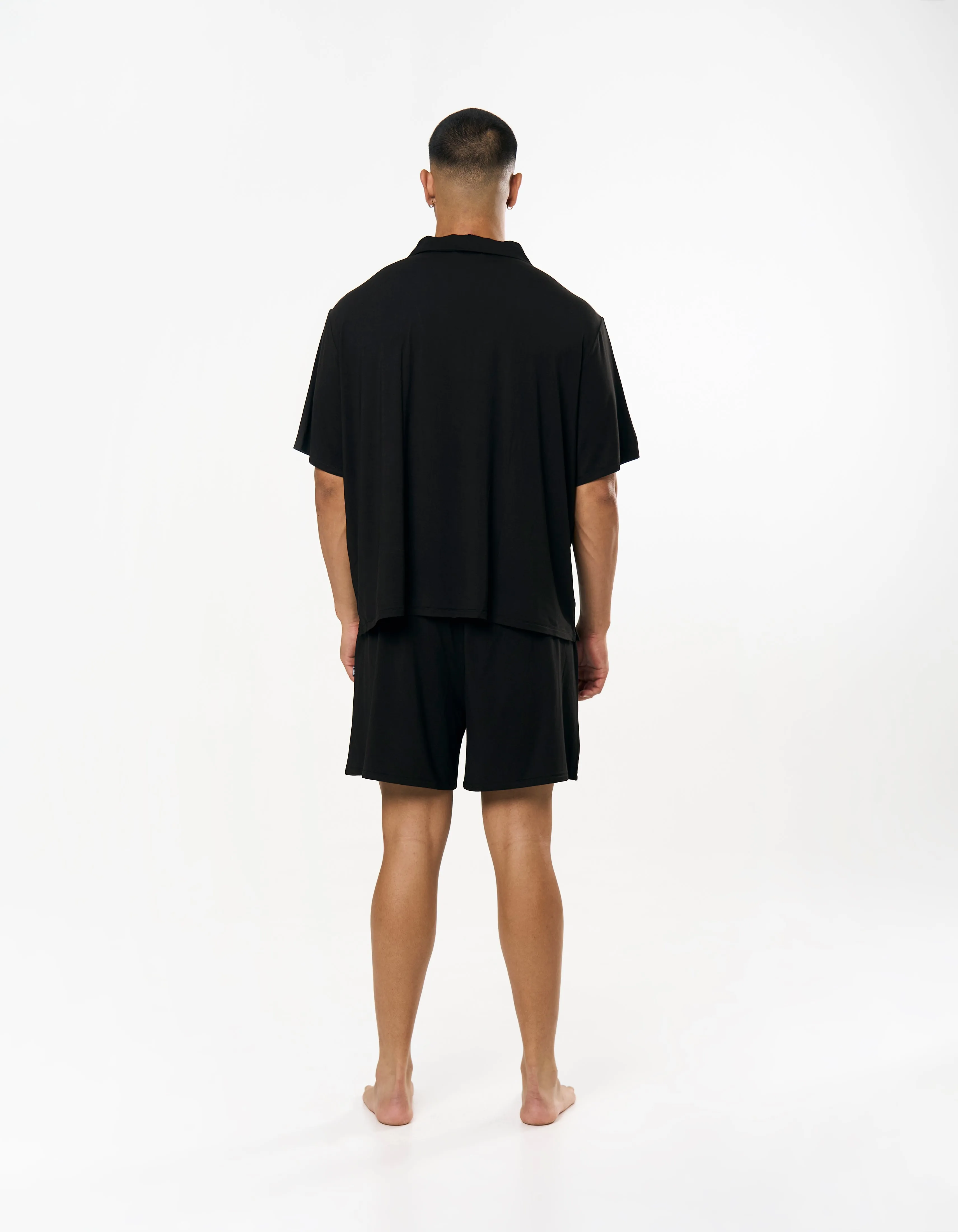 Sleep Short Sleeve Shirt - Black