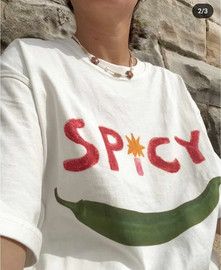 Spicy Boxy Tee - White