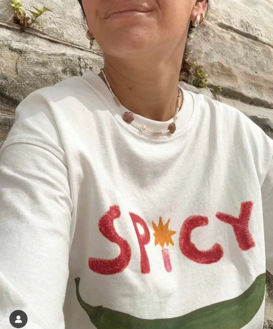 Spicy Boxy Tee - White
