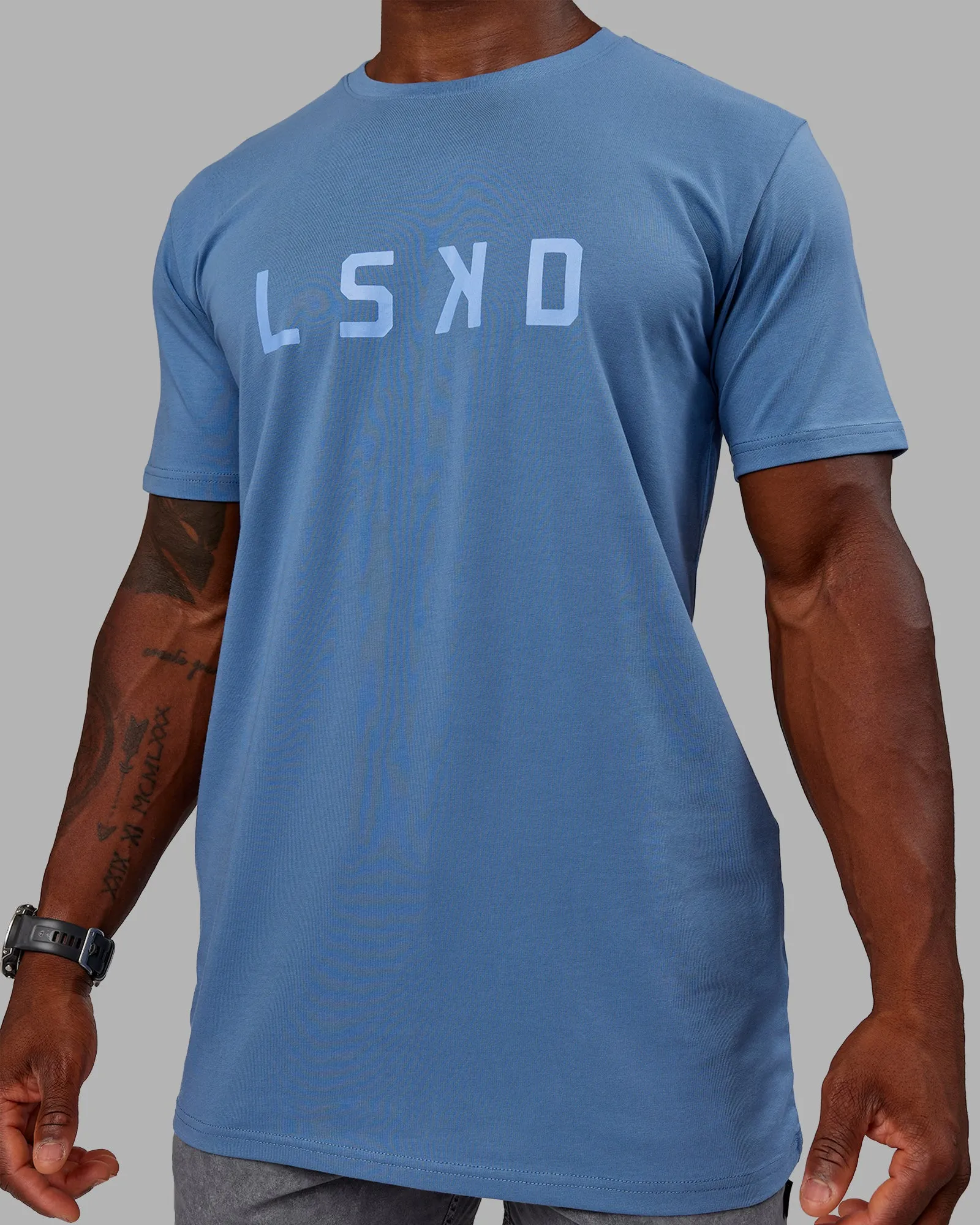 Structure FLXCotton Tee - Elemental Blue-Arctic Blue