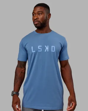 Structure FLXCotton Tee - Elemental Blue-Arctic Blue
