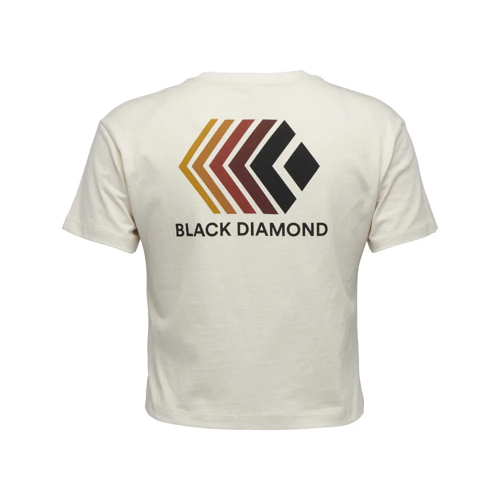 T-Shirt Black Diamond Faded Crop Femmes