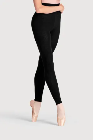 T0105 - Bloch Full Length Roll Waist Womens Warmup Pant