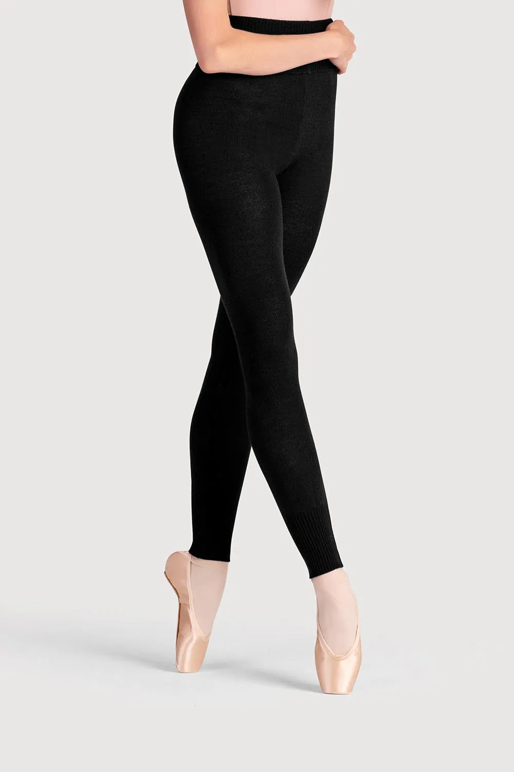 T0105 - Bloch Full Length Roll Waist Womens Warmup Pant