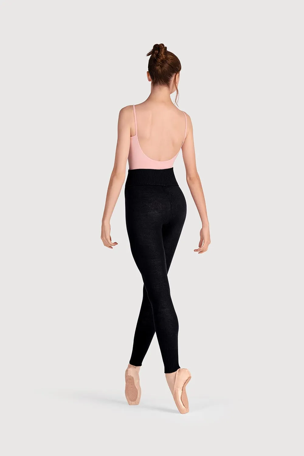 T0105 - Bloch Full Length Roll Waist Womens Warmup Pant