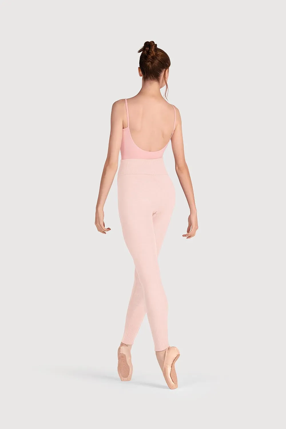 T0105 - Bloch Full Length Roll Waist Womens Warmup Pant
