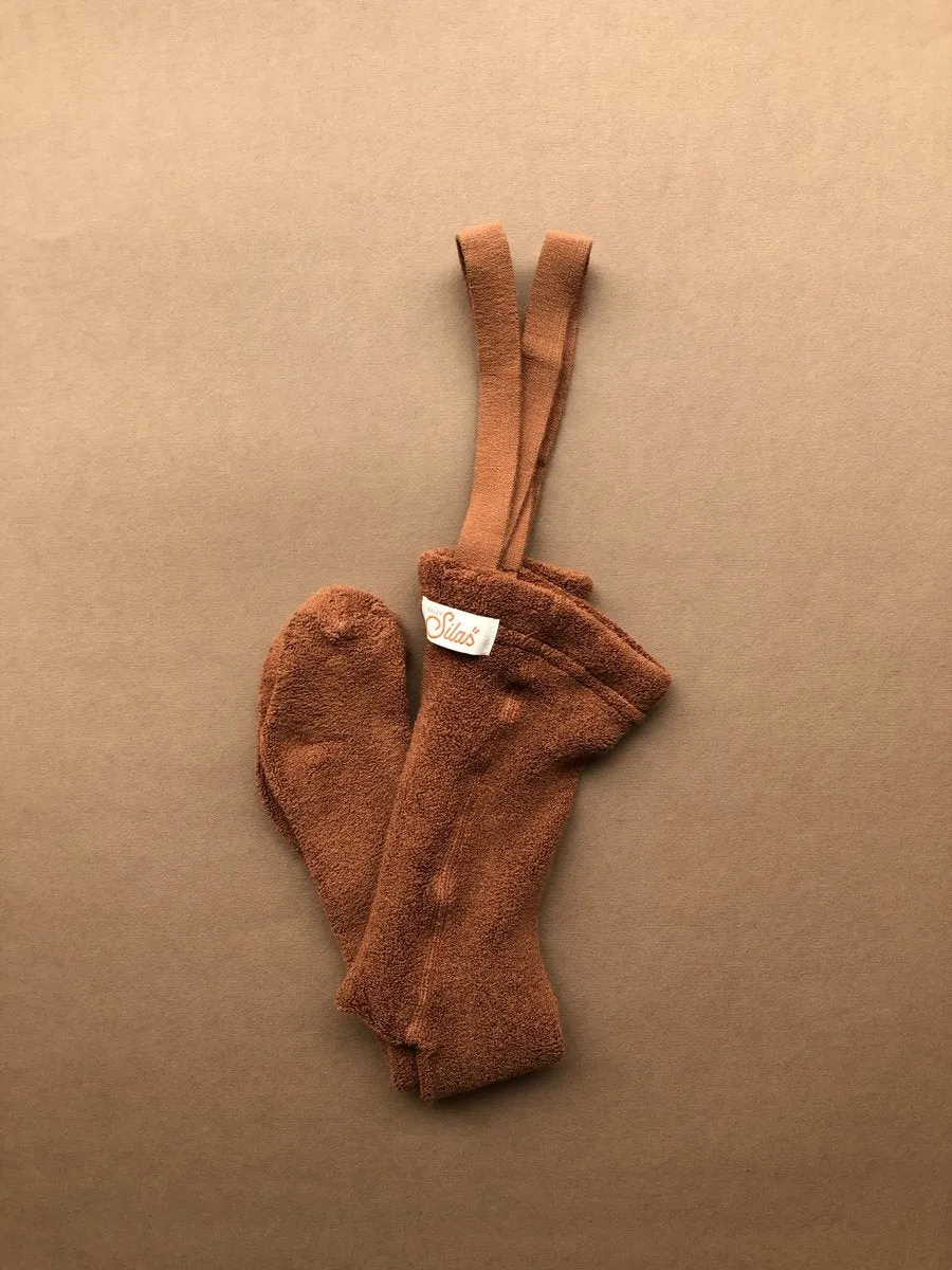 Teddy Footed Warmy Tights - Cinnamon