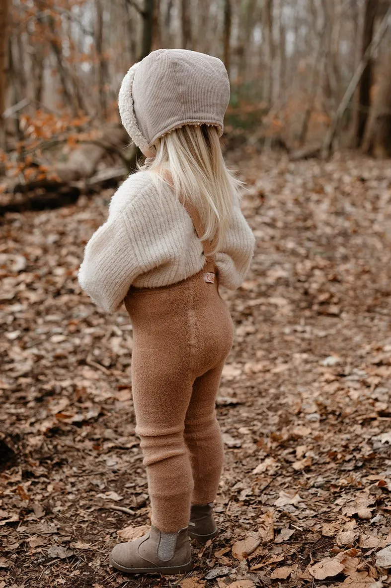 Teddy Footed Warmy Tights - Light Brown