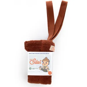 Teddy Footless Warmy Tights - Cinnamon