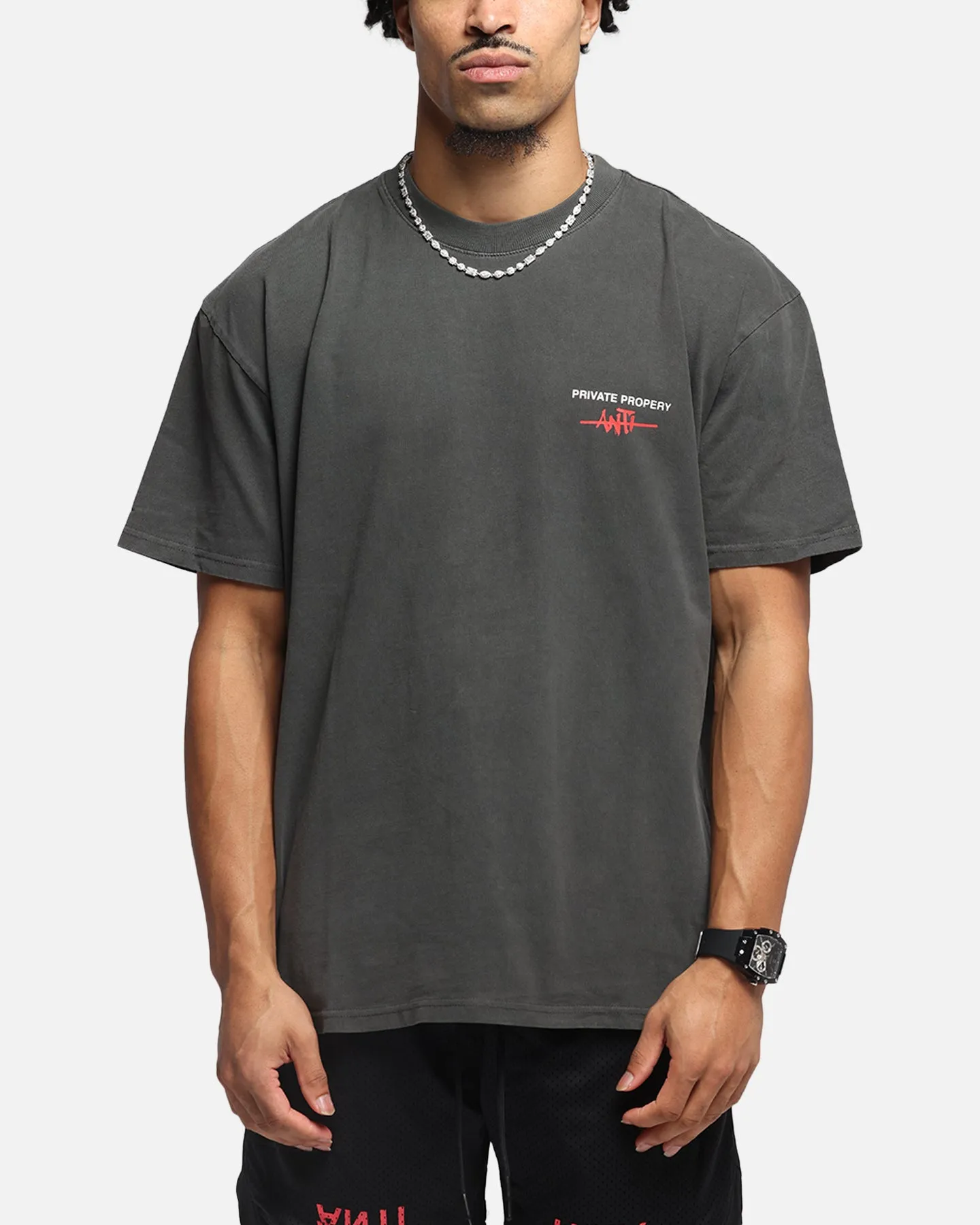 The Anti Order Savage Boxy T-Shirt Black Wash