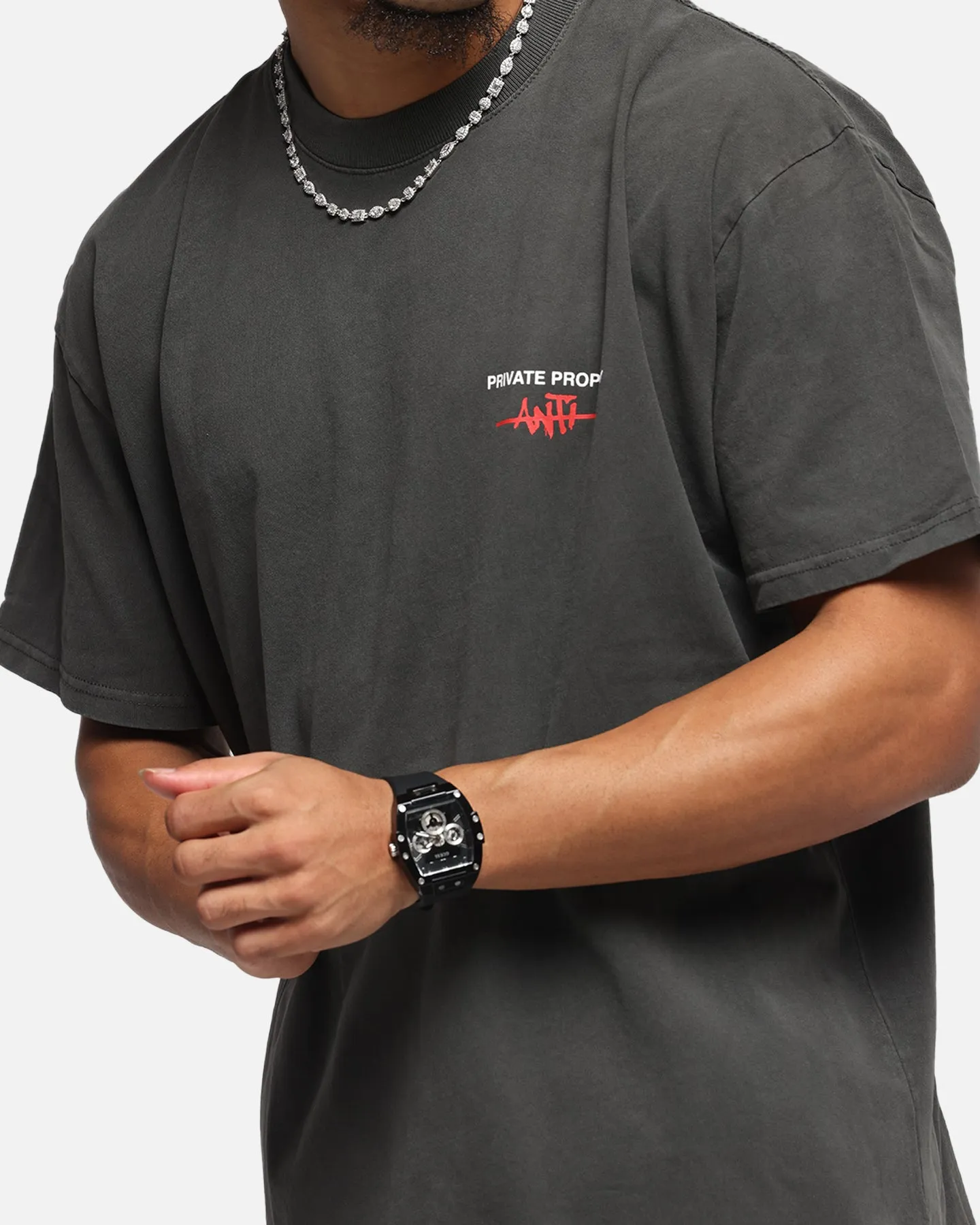 The Anti Order Savage Boxy T-Shirt Black Wash