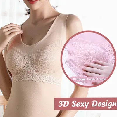 Thermal Fleece Cami Top With Built In Bra