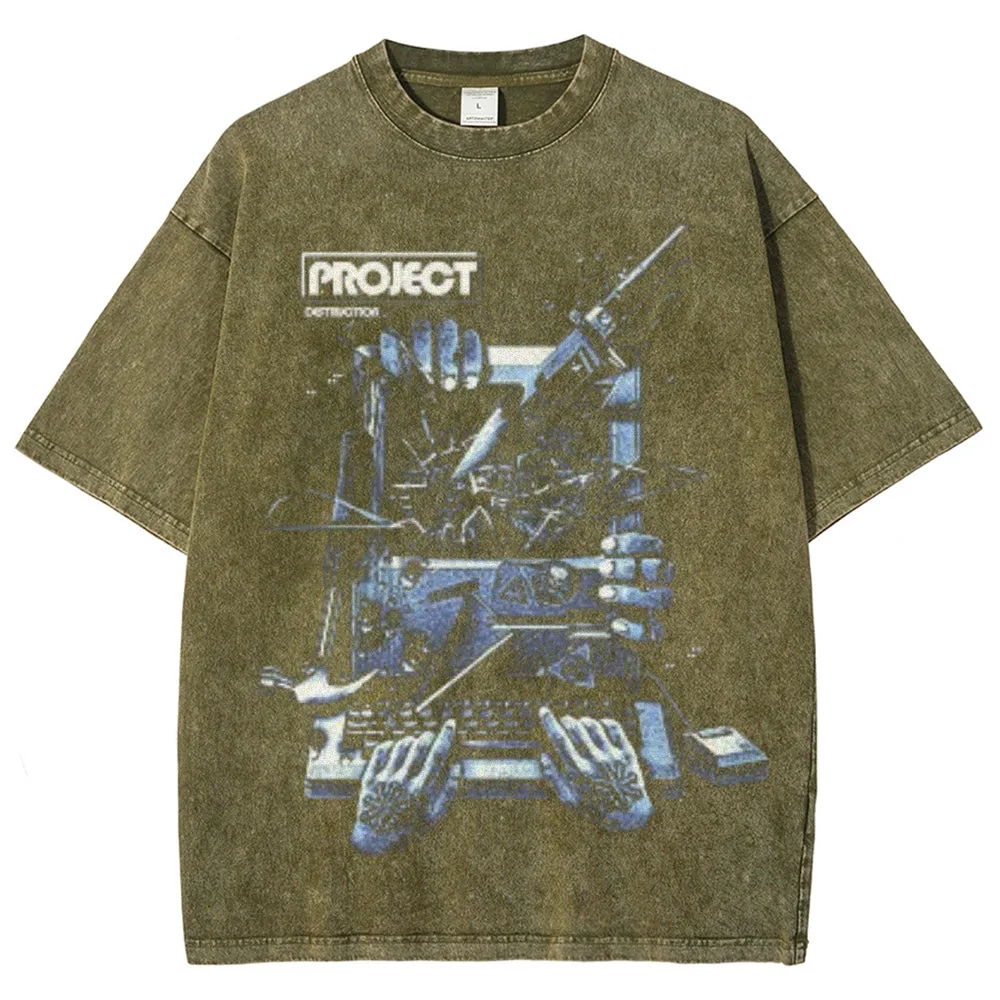 Unisex Vintage Washed Tee 2412002058