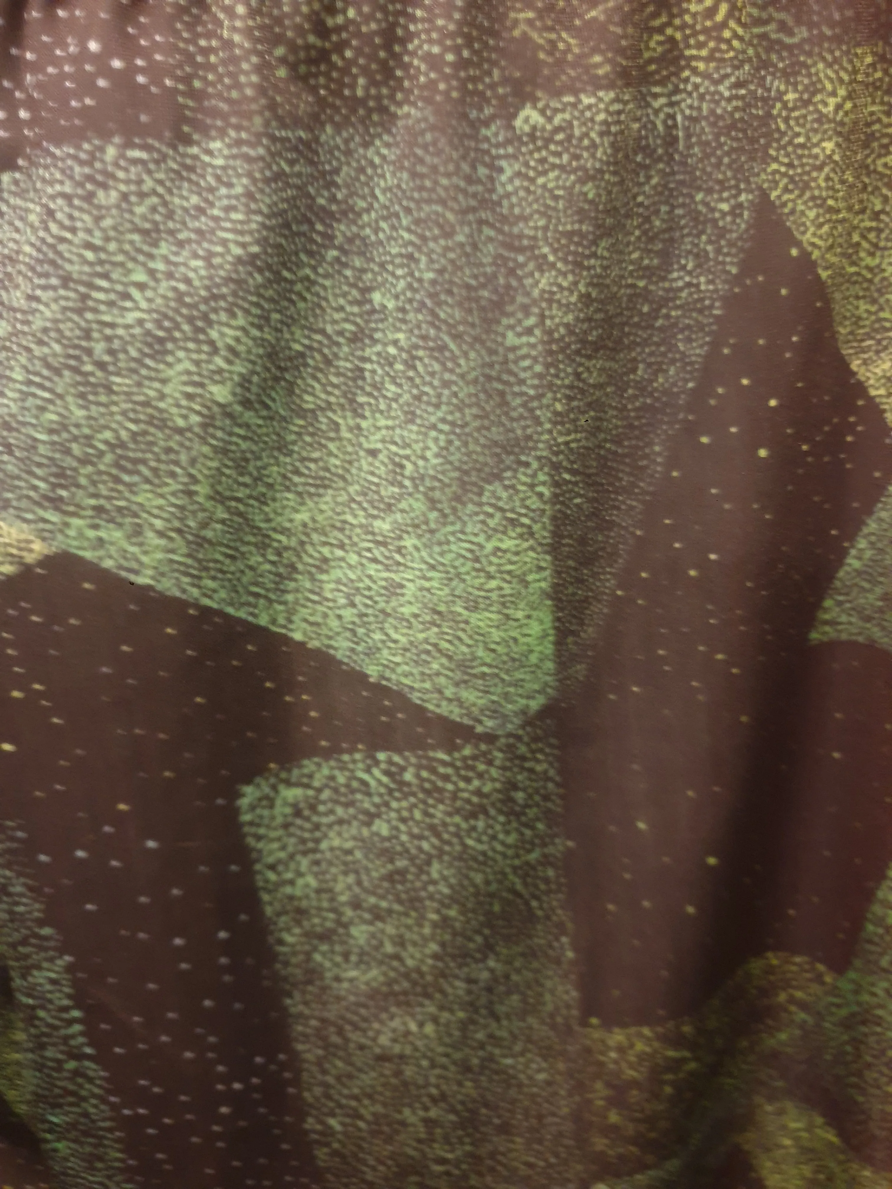 Uptights green-based print yoga tights/leggings