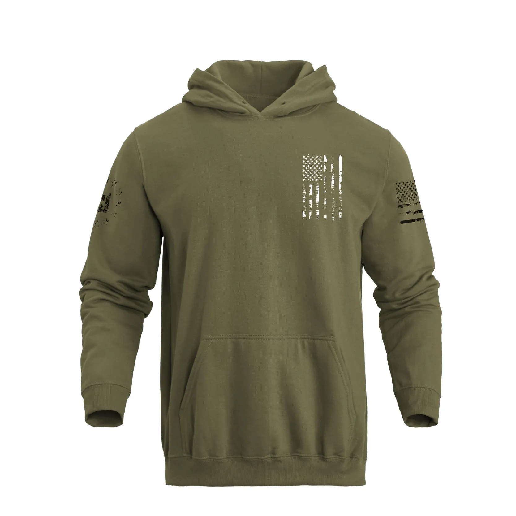 USA FLAG CROSS POCKET HOODIE