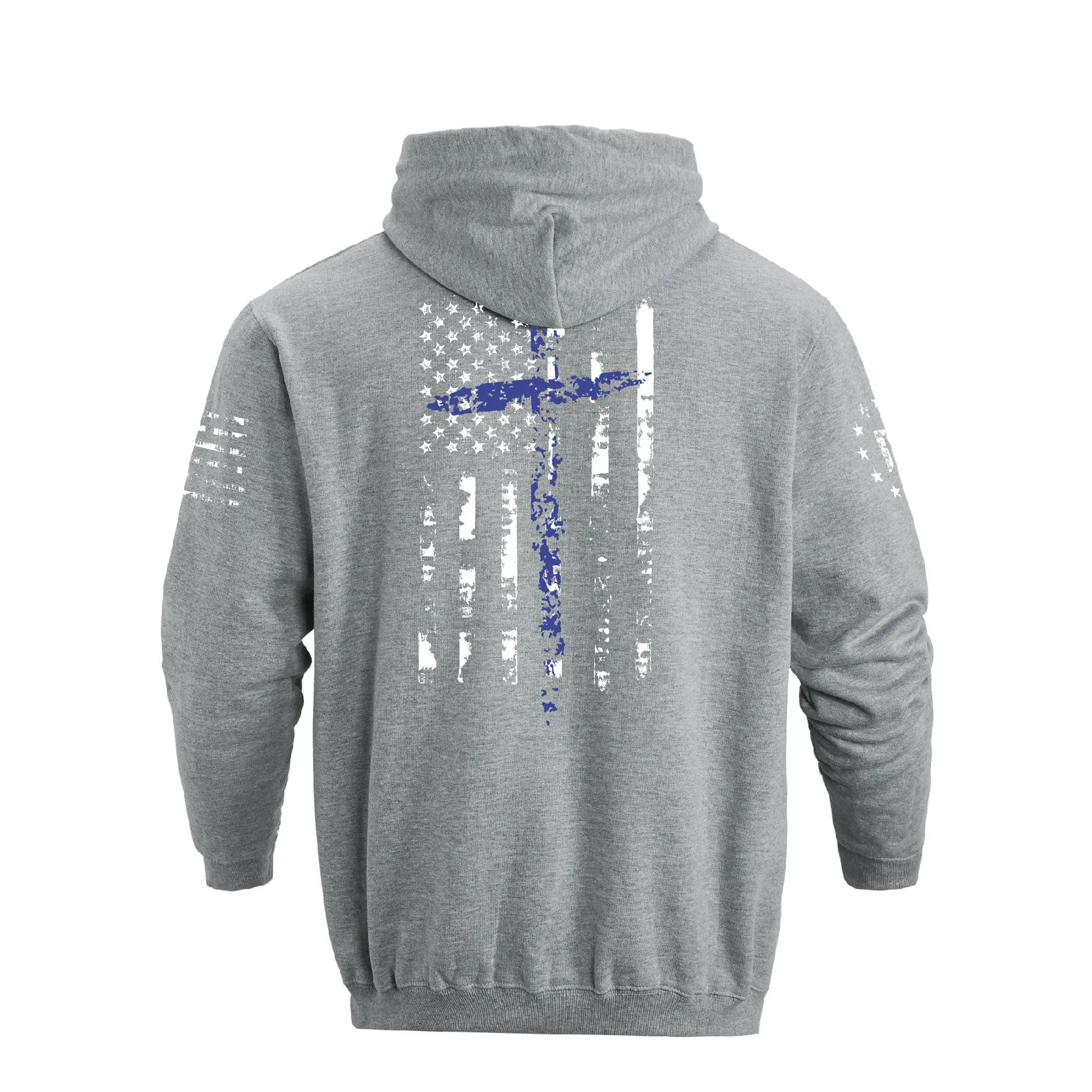 USA FLAG CROSS POCKET HOODIE