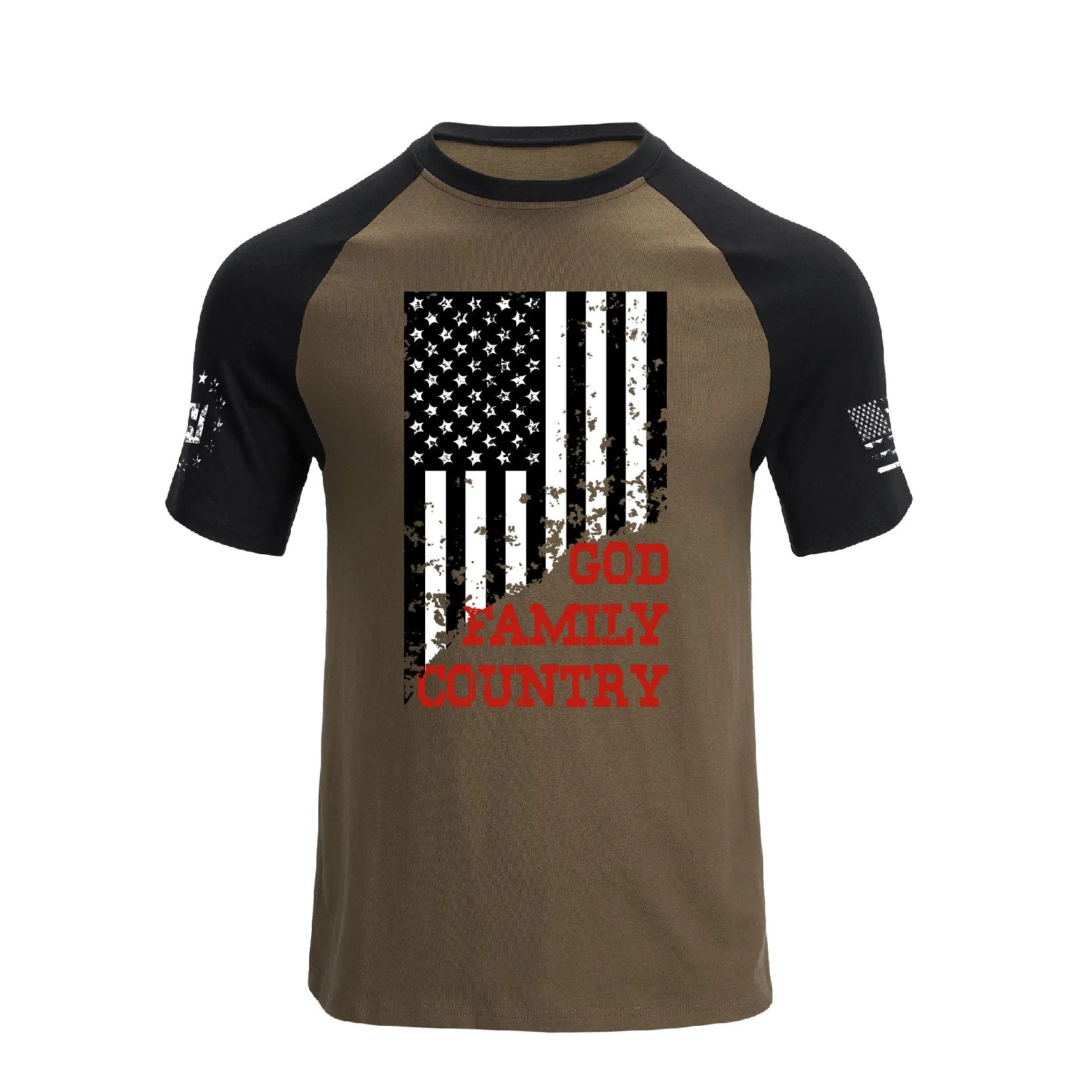 USA FLAG GFC RAGLAN GRAPHIC TEE