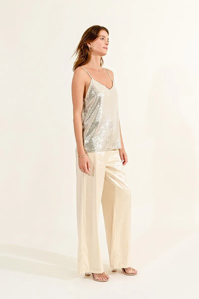 V-NECK CAMISOLE WITH PASTILLES