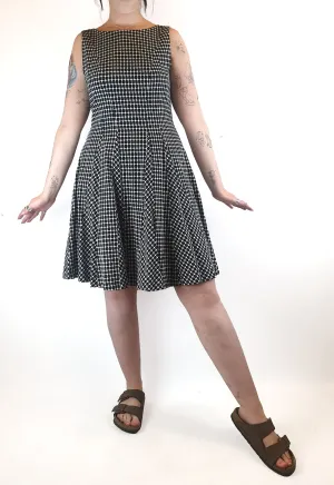 Veronica Maine black print dress fits size 12