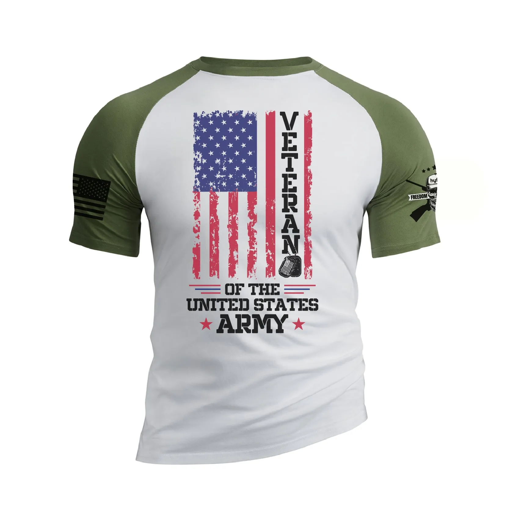 VETERAN OF THE UNITED STATES RAGLAN GRAPHIC TEE
