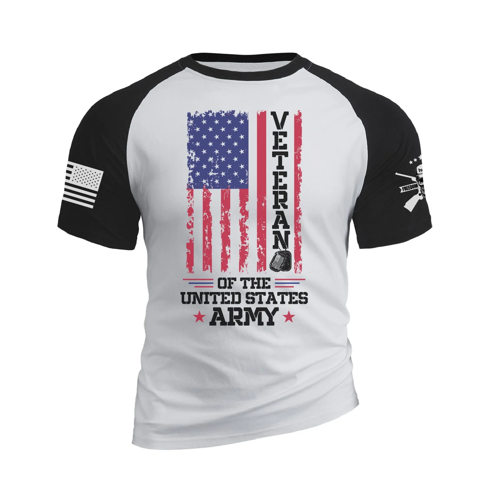 VETERAN OF THE UNITED STATES RAGLAN GRAPHIC TEE