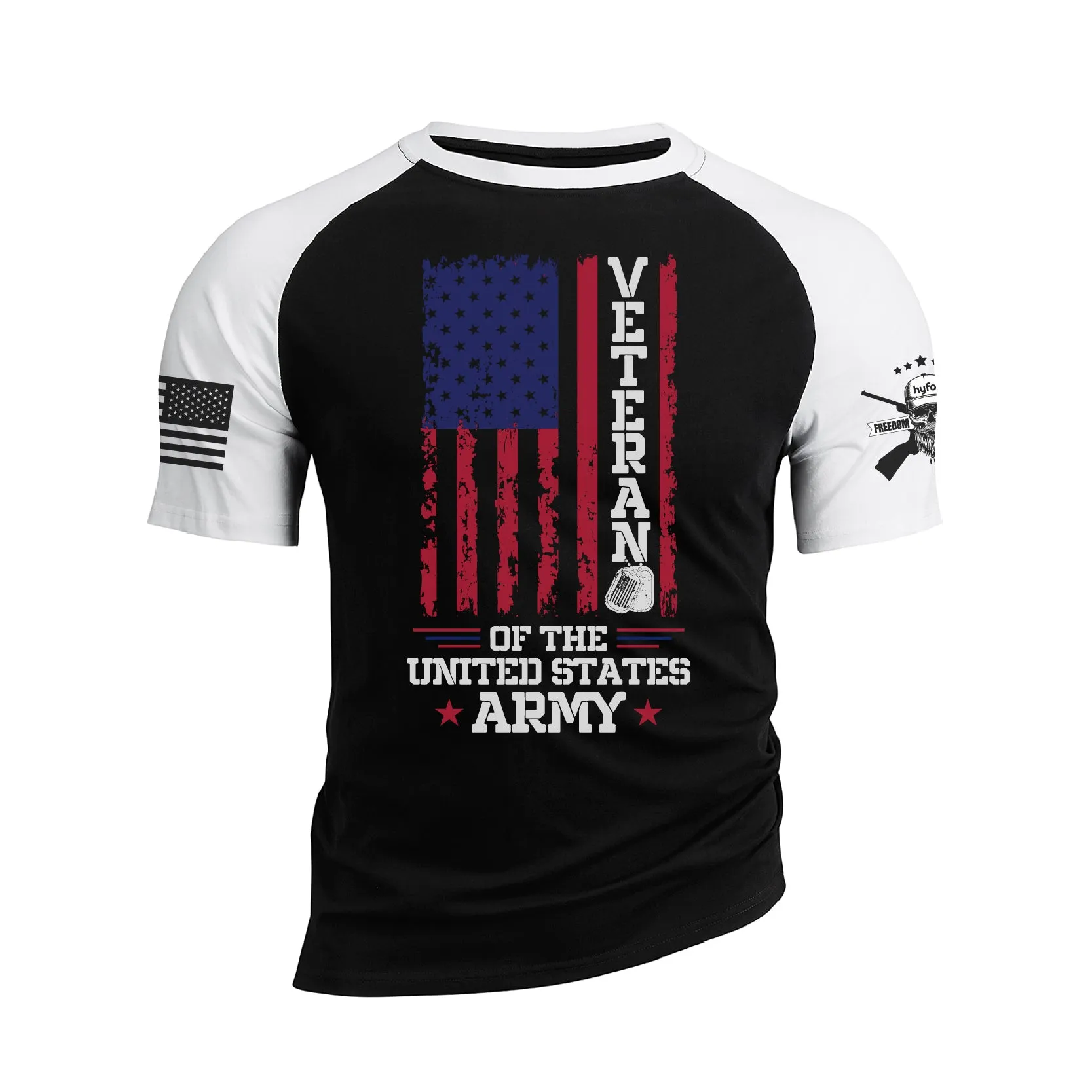 VETERAN OF THE UNITED STATES RAGLAN GRAPHIC TEE
