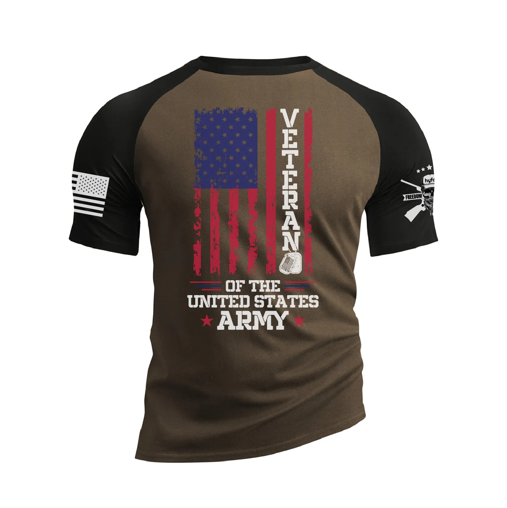 VETERAN OF THE UNITED STATES RAGLAN GRAPHIC TEE