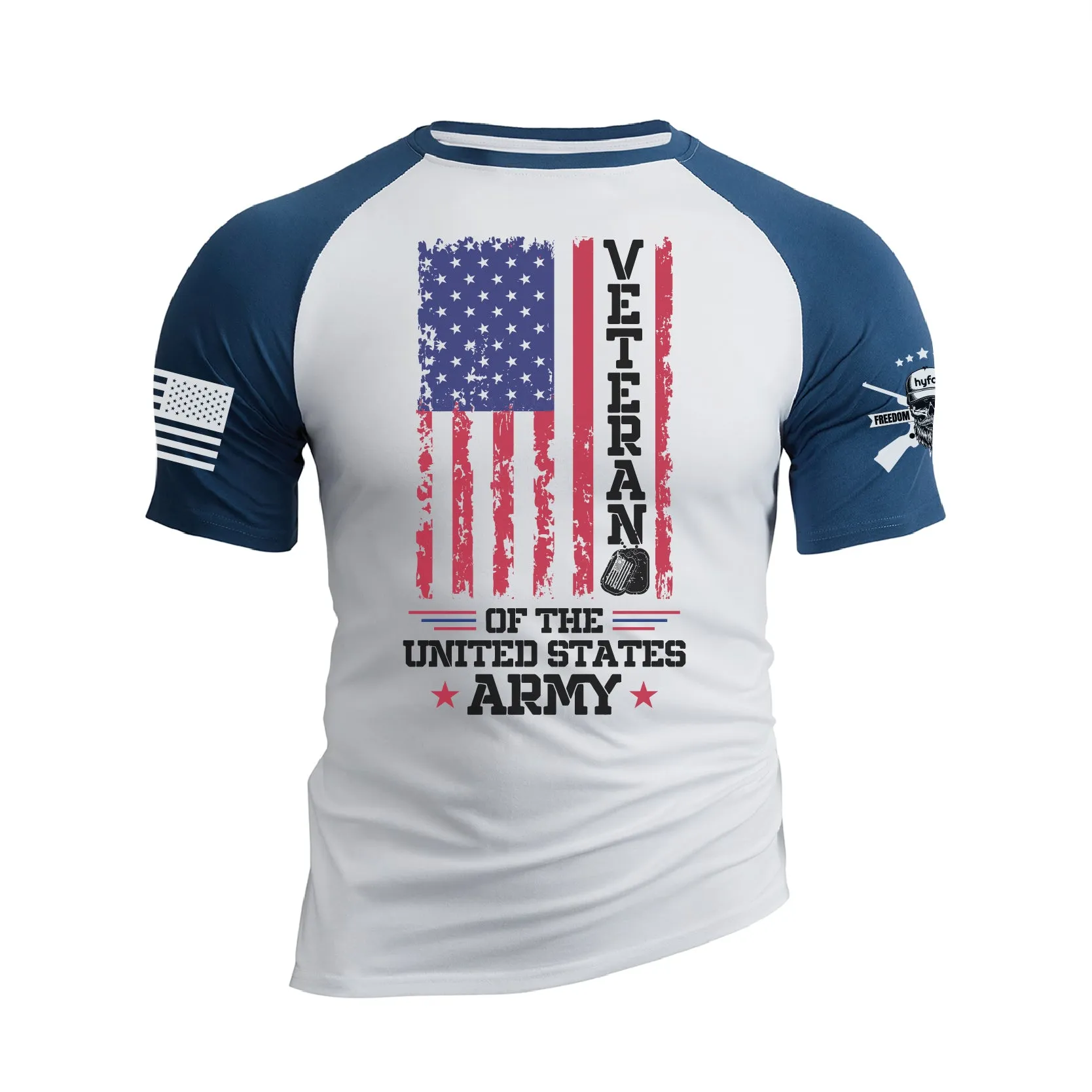 VETERAN OF THE UNITED STATES RAGLAN GRAPHIC TEE