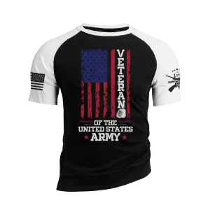 VETERAN OF THE UNITED STATES RAGLAN GRAPHIC TEE