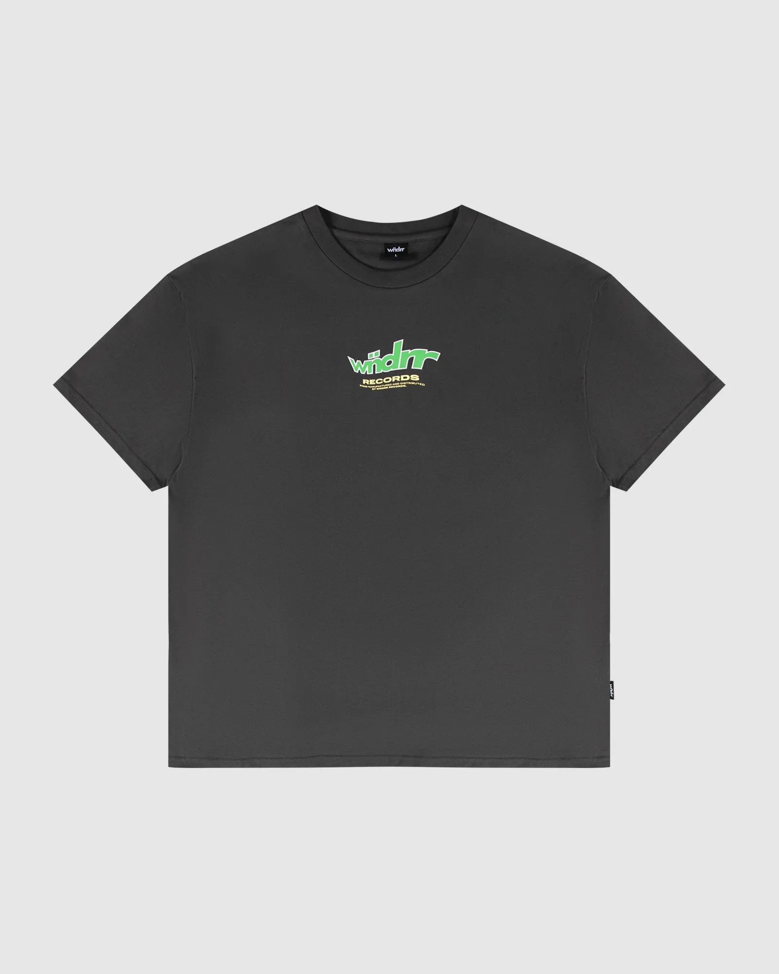 WARPED BOX FIT TEE - FADED BLACK