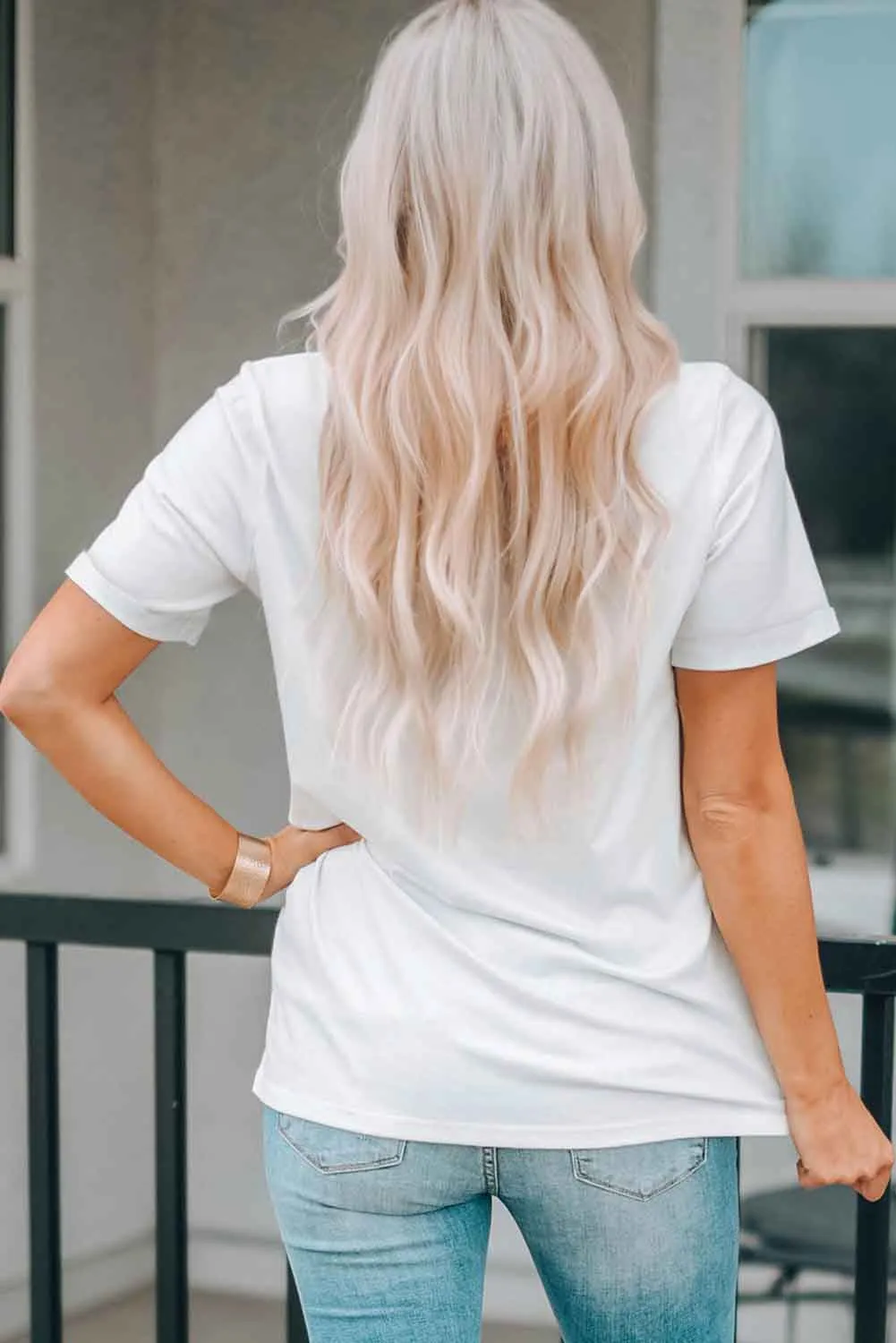 White Come Back With Tequila Graphic T Shirt