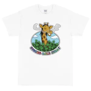 WHITE STONED GIRAFFE SHORT SLEEVE