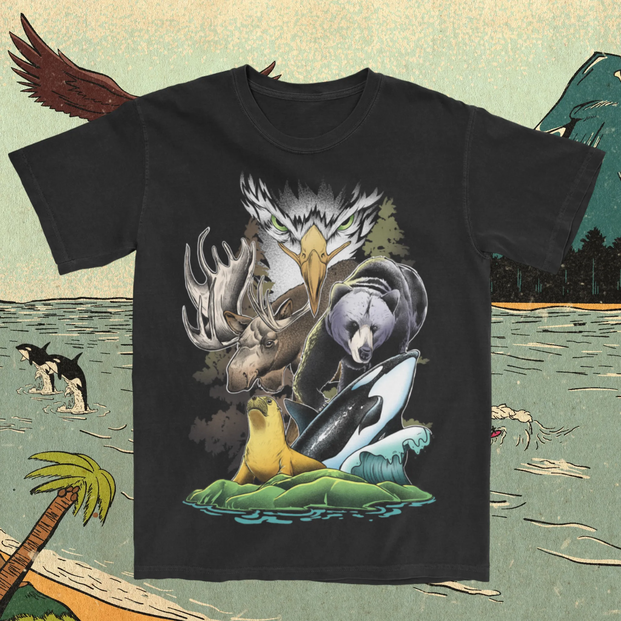 Wildlife Wanderlust: Exploring the Pacific Northwest T-Shirt