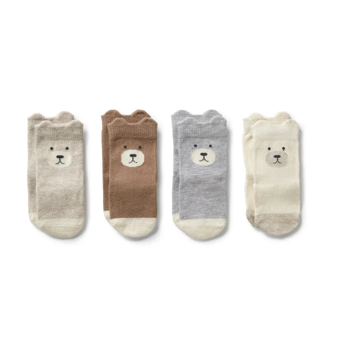 wilson   frenchy Unisex Organic 4 Pack Baby Socks