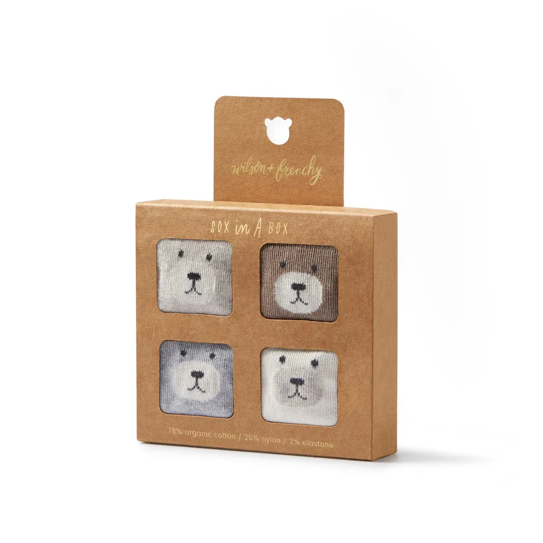wilson   frenchy Unisex Organic 4 Pack Baby Socks