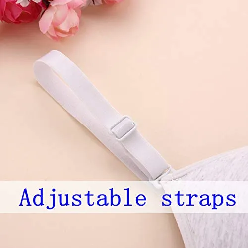 Women and Teen Girls Thin Cotton Sports Bra for Running (3 Pack)