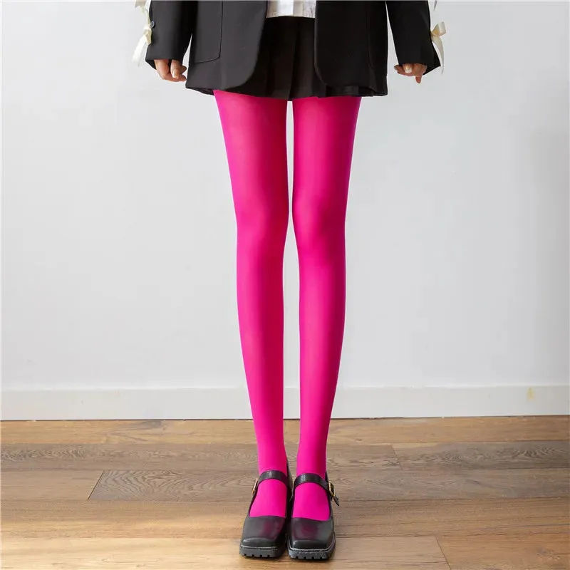 Women's Stockings Slim See-Through Lingerie Tights Lace Leggings Women's Pantyhose Red Body Sexy Stockings