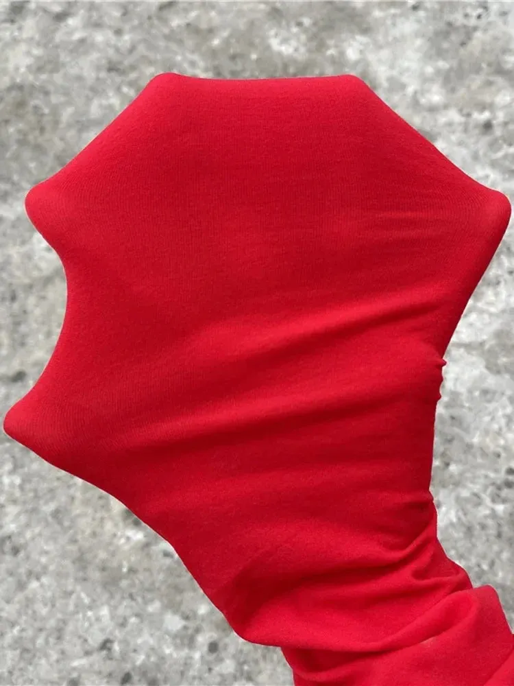 Women's Stockings Slim See-Through Lingerie Tights Lace Leggings Women's Pantyhose Red Body Sexy Stockings