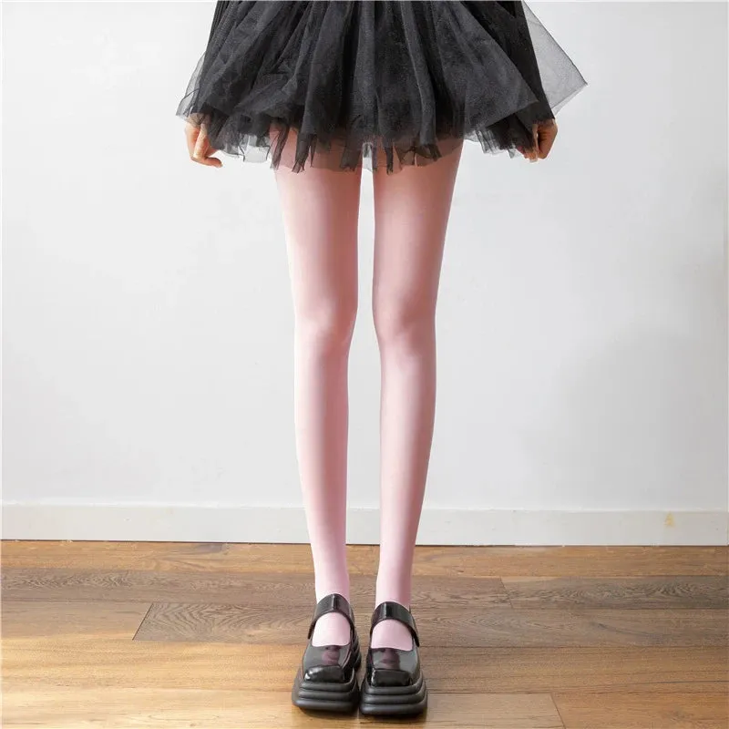 Women's Stockings Slim See-Through Lingerie Tights Lace Leggings Women's Pantyhose Red Body Sexy Stockings