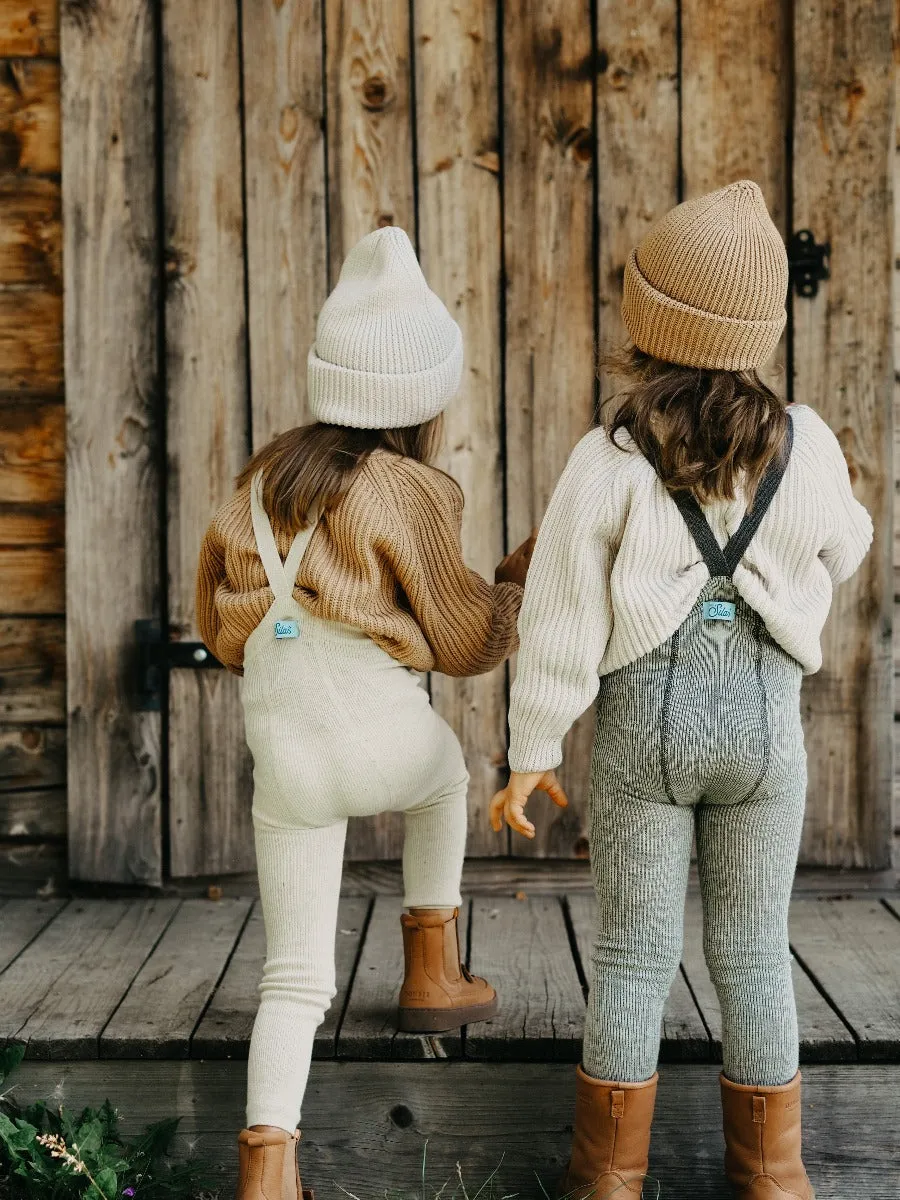 Wooly Footless Tights - Cream Blend
