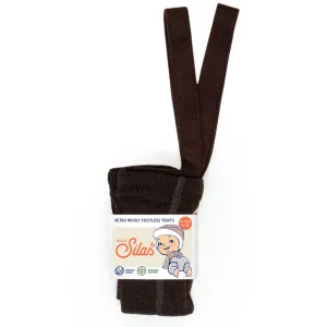 Wooly Footless Tights - Espresso Brown