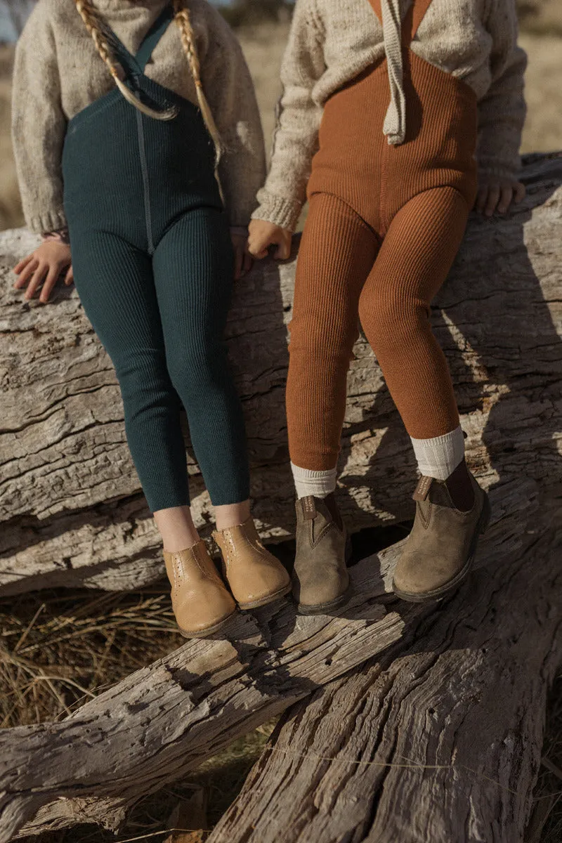 Wooly Footless Tights - Ginger